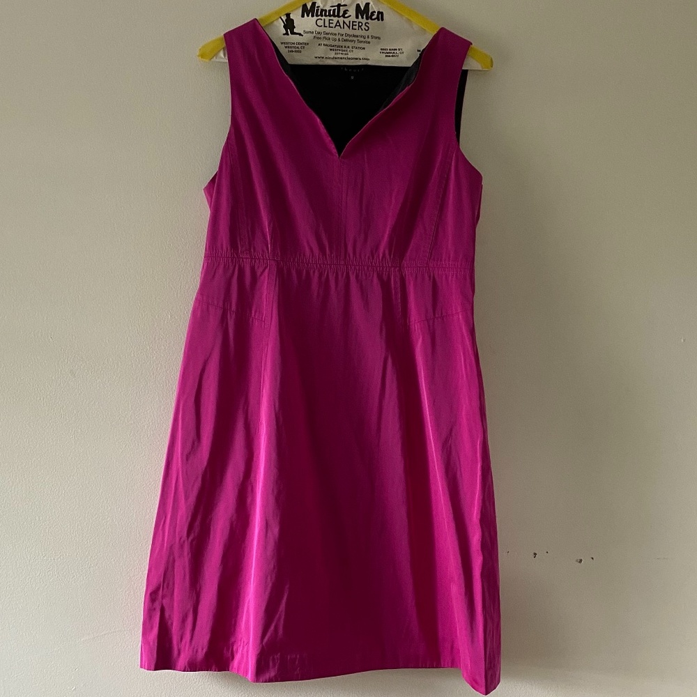 Theory blue and pink sheath dress